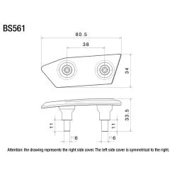 Obturateur de rétroviseur Rizoma BS561B