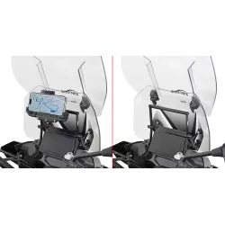 Châssis support GPS FB8717 GIVI à monter derrière la bulle, pour Benelli TRK 702 X 2023 et +