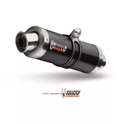 Silencieux MIVV GP inox brossé noir Yamaha FZ1 / FZ1 Fazer