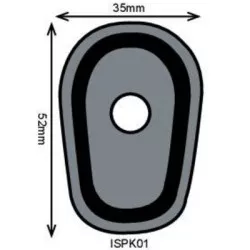 2 obturateurs de clignotants - K01 (pour motos Kawasaki)