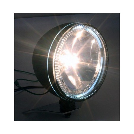 Phare avant rond avec entourage à LED - montage par le dessous