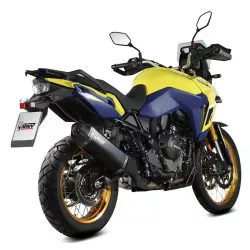 Silencieux MIVV Speed Edge inox brossé noir Suzuki V-Strom 800 SE / DE 2023 et +