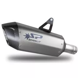 Silencieux Fighter EVO SPARK Titane avec embout carbone pour BMW R1300GS 2023 et +