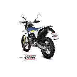 Silencieux MIVV STR-1 Inox noir - Husqvarna 701 Enduro / Supermoto 2021-2024