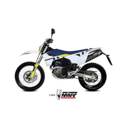 Silencieux MIVV STR-1 Inox noir - Husqvarna 701 Enduro / Supermoto 2021-2024