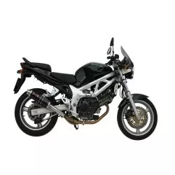 Silencieux MIVV GP inox brossé noir Suzuki SV650