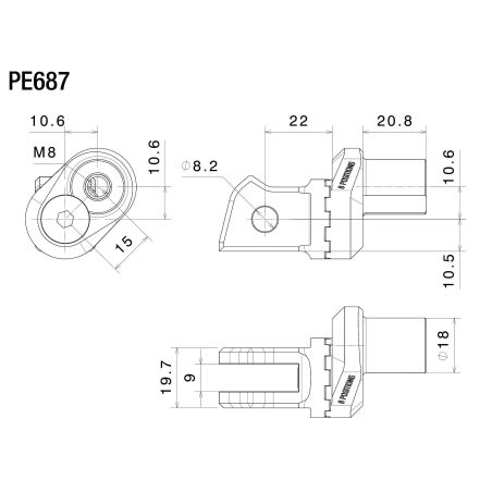 Adaptateurs pour cale-pieds Rizoma PRO, B-PRO,STREET, EXTREME,SNAKE, ESCAPE