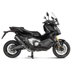 Silencieux Akrapovic SLIP-ON Titane laqué noir, homologué - Honda 750 XADV et 750 Forza 2024 et +