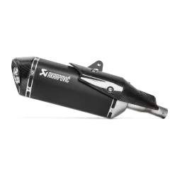 Silencieux Akrapovic SLIP-ON Titane laqué noir, homologué - Honda 750 XADV 17-24 et 750 Forza 21-24