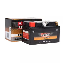 Batterie Power Thunder PTZ10S (équivalent YTZ10S) - Sans Entretien - Prête à l'Emploi
