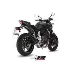 Ligne complète MIVV GP inox brossé noir Yamaha MT-07 2021-2024