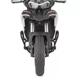 Crash bar tubulaires spécifiques acier, noirs, TN8717 GIVI - Benelli TRK702 / TRK702X 2023 et +