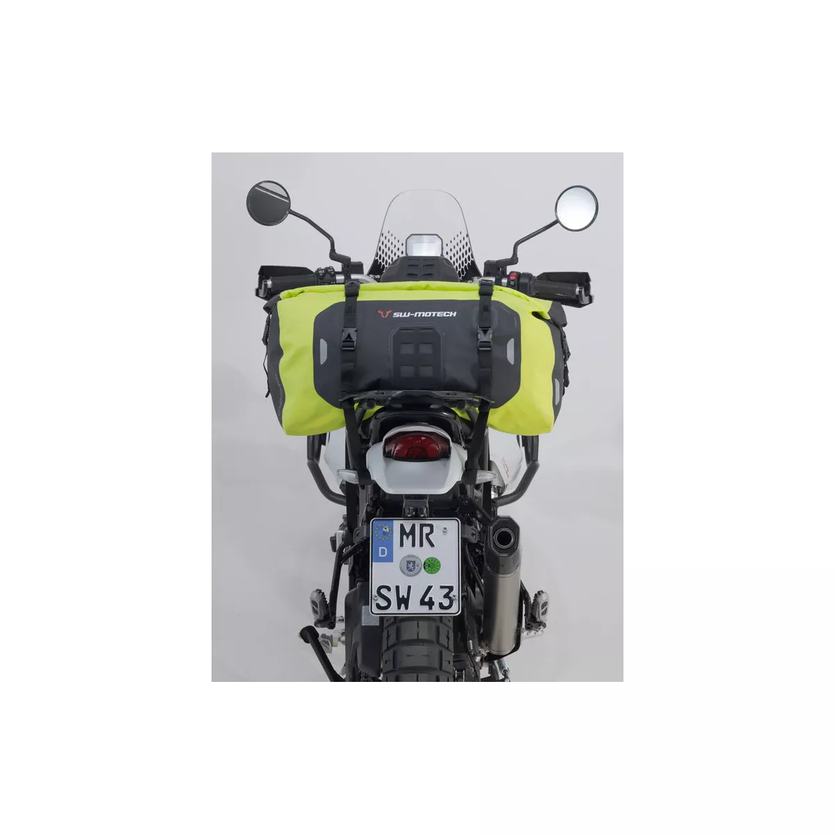 Sacoche De Guidon Imperméable M-Wave Ottawa 7L Noire Avec Poche Carte