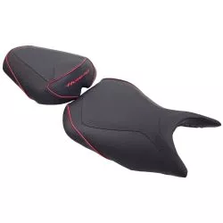 Selle Bagster READY LUXE noir liserés ROUGE pour Honda CB500 Hornet 2024 et +