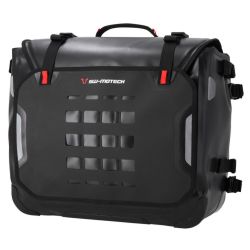 SysBag WP SW-Motech étanche, taille L, avec platine d'adaptation gauche, volume 27 à 40 litres.