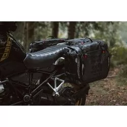 SysBag WP SW-Motech étanche, taille L, avec platine d'adaptation droite, volume 27 à 40 litres.