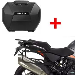 Pack valises Shad SH38X carbone + supports 4P pour KTM 1290 Super Adventure / R / S / T 2021 et +