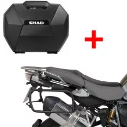 Pack valises Shad SH38X carbone + supports 3P pour BMW R1200GS / Adventure 13-19, R1250GS 19-22 / Adventure 19 et +