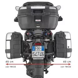 Support latéral PLO5143MK GIVI pour valise PL ONE-FIT, configuré pour valises MONOKEY sur BMW R1300GS 2024 et +