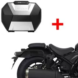 Pack valises Shad SH38X carbone + supports 3P pour Honda CMX 1100 Rebel 2021 et +