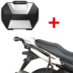 Pack valises Shad SH38X aluminium + supports 3P pour Suzuki Bandit GSF650 N/S, GSX650F, GSF1200 / S, GSX1250 N/FA, GSF1250