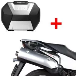 Pack valises Shad SH38X aluminium + supports 3P pour Suzuki DL650 VSTROM 2004-2011