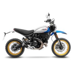 Échappement silencieux Slip-On LeoVince LV-10 BLACK EDITION acier inox pour Ducati Scrambler 800 Desert Sled 2021 et +