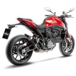 Échappement silencieux Slip-On LeoVince LV-10 BLACK EDITION acier inox pour Ducati Monster 937 2021 et +