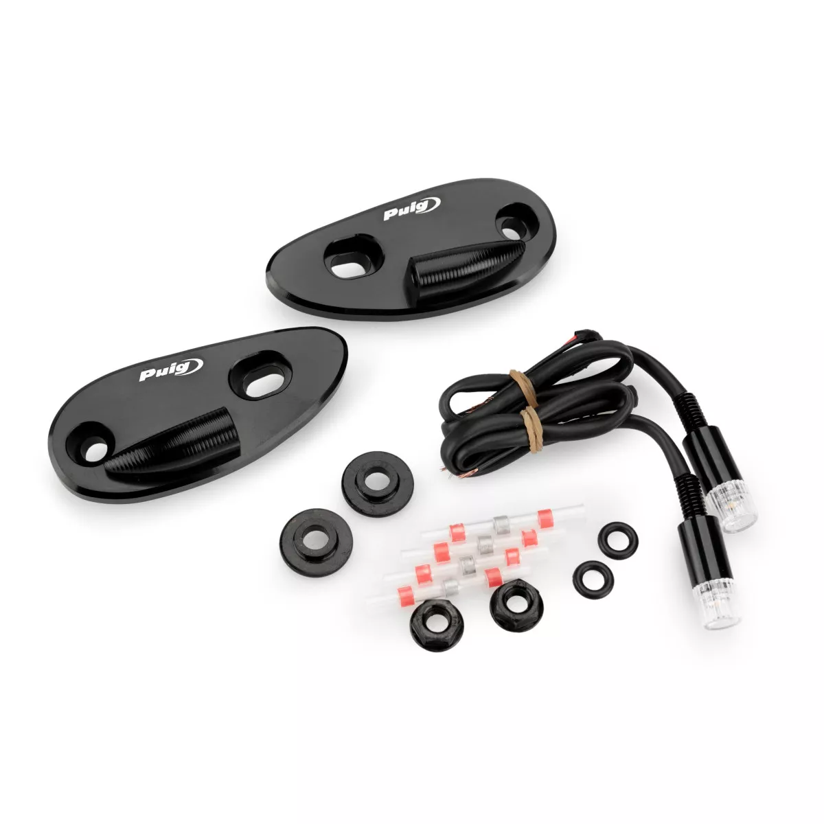 2 Rétroviseurs Moto Avec Clignotants LED Intégrés - Compatibles Honda CBR 900 929 954 1000RR, Noir, Réglables - 13