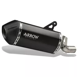 Silencieux racing SONORA ARROW 72008SKN Titanium "Dark" noir embout carbone Husqvarna Norden 901, KTM 890 SMT, 790 Adventure