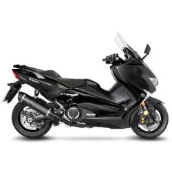 Échappement LeoVince LV ONE EVO BLACK EDITION inox pour Yamaha TMAX / DX / SX 530 2017-2019, TMAX 560 / Tech Max 2020 et +