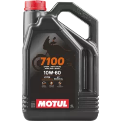Huile moteur 4T 10W60 MOTUL 7100 4 litres - 100% Synthèse