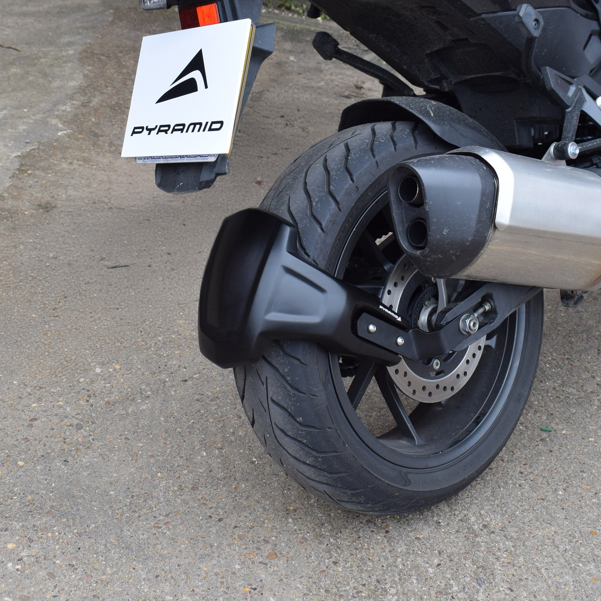 Aile Arrière Moto Avec Feu Stop LED – Garde-boue Universel Rouge Pour Honda Yamaha BMW