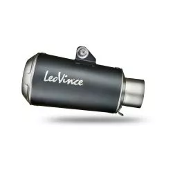Échappement silencieux Slip-On LeoVince universel LV-10 Racing inox BLACK EDITION, Ø 54