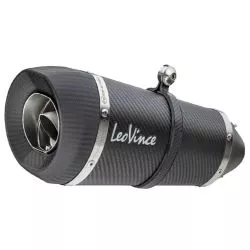 Échappement silencieux Slip-On LeoVince universel FACTORY S Racing carbone, Ø 60
