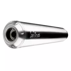 Échappement silencieux Slip-On LeoVince universel CLASSIC RACER Inox DROIT, Ø 50  