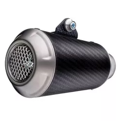 Échappement silencieux Slip-On LeoVince universel LV-10 Carbone GAUCHE, Ø 54  