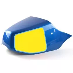 Kit déco stickers Pyramid BRA0213 Bleu et Jaune, pour capot de selle - XSR900