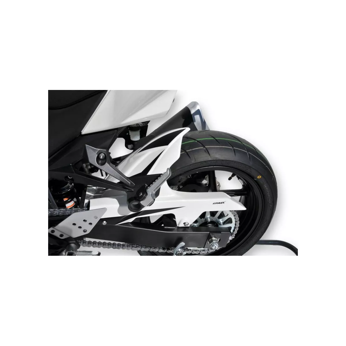 Gardeboue Arrière Puig Noir Mat - Compatible Kawasaki Z750 (2007-2012) & Z750S (2005-2006)