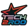Stickers logo TECH2ROO holographiques  version carrée