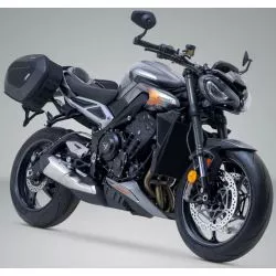 Set de sacoches latérales SW MOTECH PRO BLAZE H Noir pour Triumph Street Triple 765 2019 et +