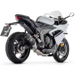 Ligne complète racing inox ARROW 71007VAN silencieux VELOCE aluminium dark - Triumph 660 Daytona 2024 et +