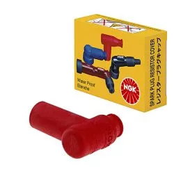 Ngk - Capuchon Antiparasite - LB05EMH-R - 8160 - Enveloppe caoutchouc rouge