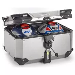 Valise Top Case moto OBKEV58A GIVI MONOKEY Trekker OUTBACK EVO SMART 58 litres aluminium, sans serrure