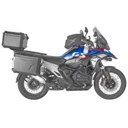 Valise latérale côté gauche GIVI MONOKEY Trekker OUTBACK EVO SMART BLACK LINE, aluminium, 37 litres, sans serrure