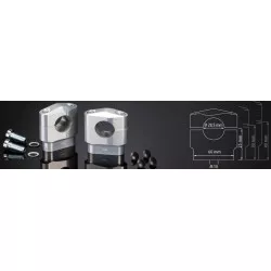 Pontets de guidon ABM pour guidon BOOSTER - 28mm