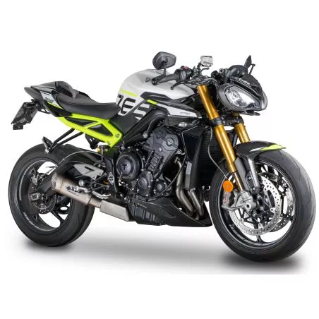 Ligne complète Spark homologuée, silencieux GRID-O, passage bas - Triumph Dtreet Triple 765 R / RS / Edition Moto2 2023 et +