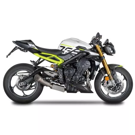 Ligne complète Spark homologuée, silencieux GRID-O, passage bas - Triumph Dtreet Triple 765 R / RS / Edition Moto2 2023 et +