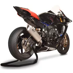 Demi-ligne racing Spark inox, silencieux FORCE titane version longue, raccord inox - Yamaha 1000 YZF-R1 2015 et +