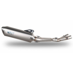 Demi-ligne racing Spark inox, silencieux FORCE titane version longue, raccord inox - Yamaha 1000 YZF-R1 2015 et +